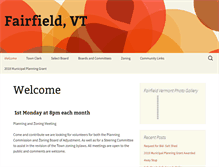 Tablet Screenshot of fairfieldvermont.us